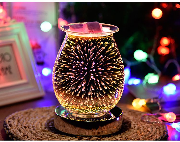 3D烟花触摸香薰机 融蜡器无烟无火香薰灯 精油熏香灯跨境爆款货源详情图10