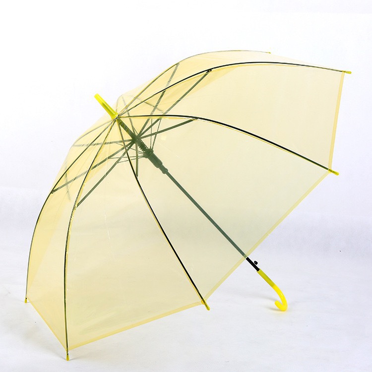 Factory wholesale, street stall supply, eco-friendly umbrellas, transparent umbrellas, polt-dot, fresh and light printed transparent umbrellas, straight-bar automatic ladies' umbrellas wholesale, logo printing advertising umbrellas Item Picture