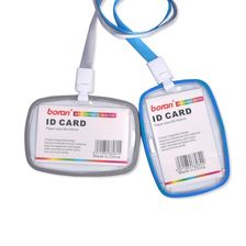 PS双面透明硅胶套证件卡套门禁卡保护套学生卡套职工出入证套