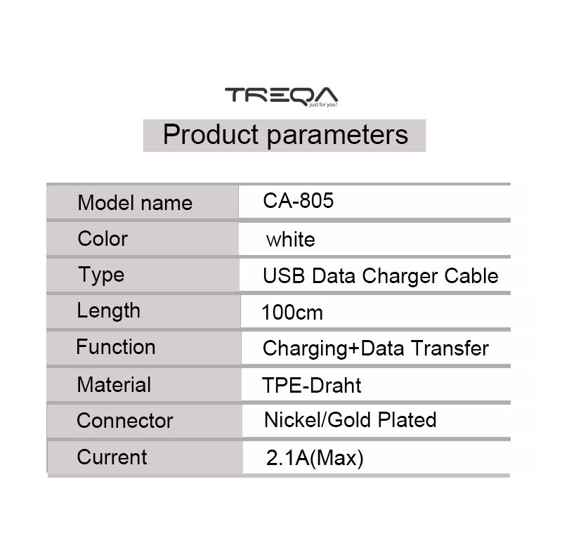 TREQA CA-8051 超低价2A安卓线详情图4