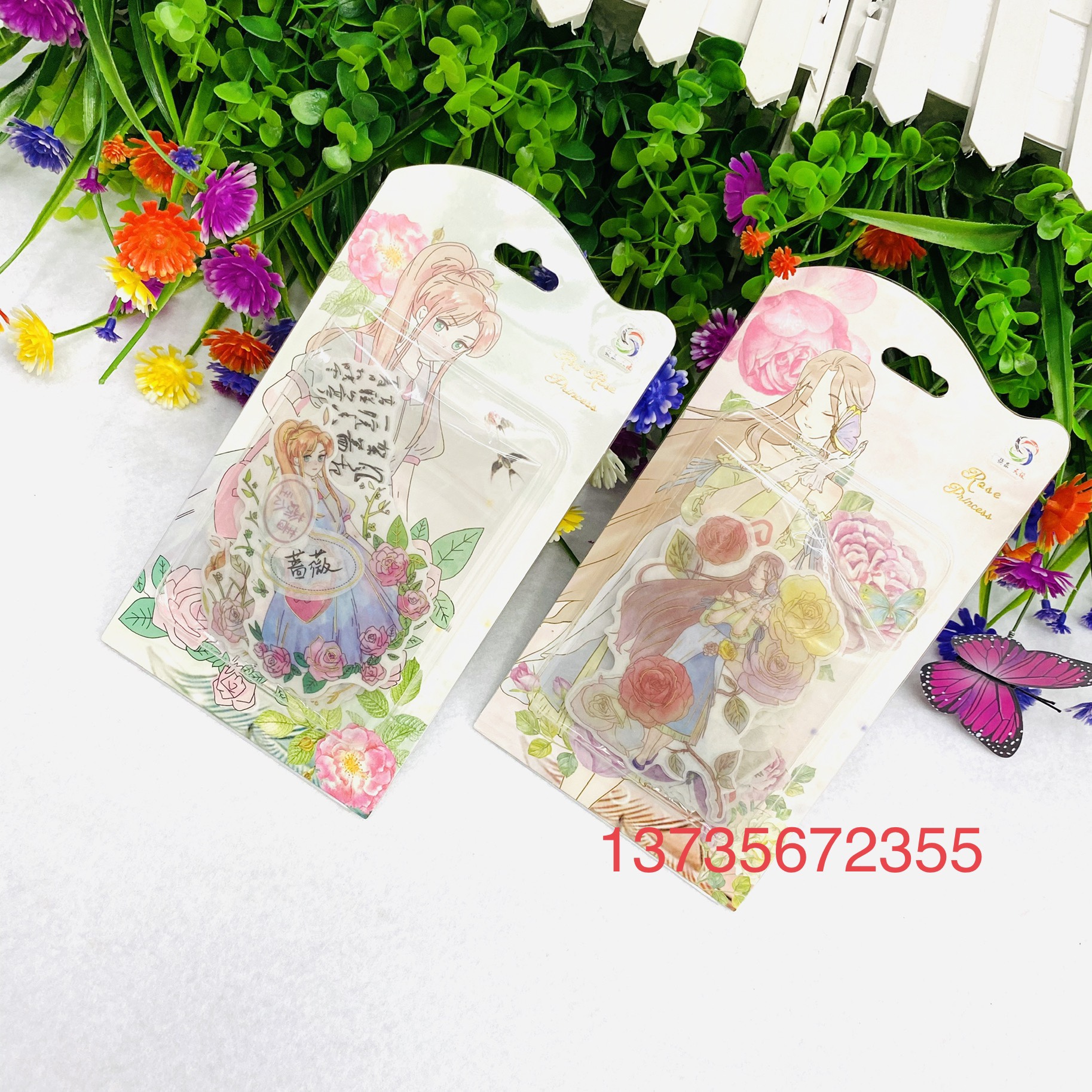 50 Student Princess series girls' planner stickers Application Scenario