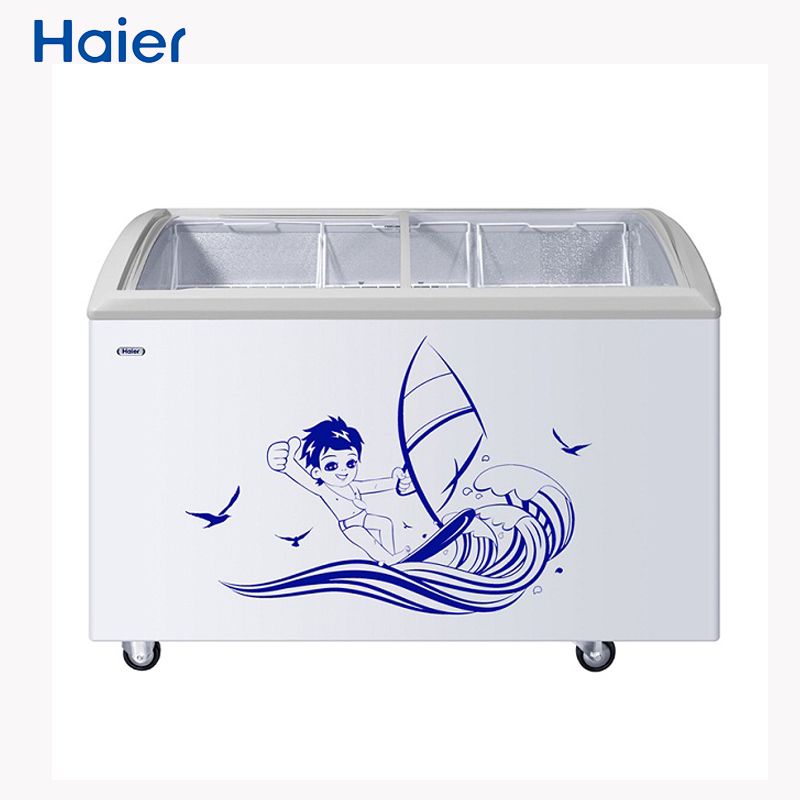 Haier cold storage ice cream cabinet with glass sliding doors and horizontal display cabinet SC/SD-332C details Picture