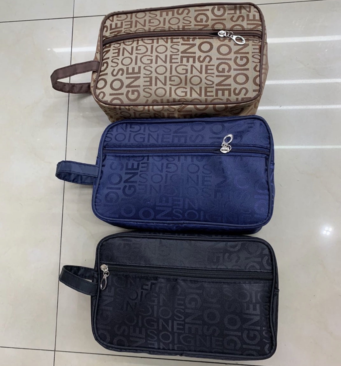 Alphabet Men Makeup Bag