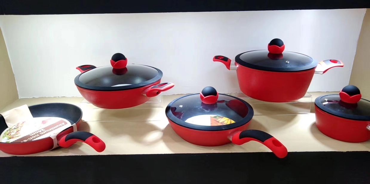Die cast set marble non-stick pan thumbnail