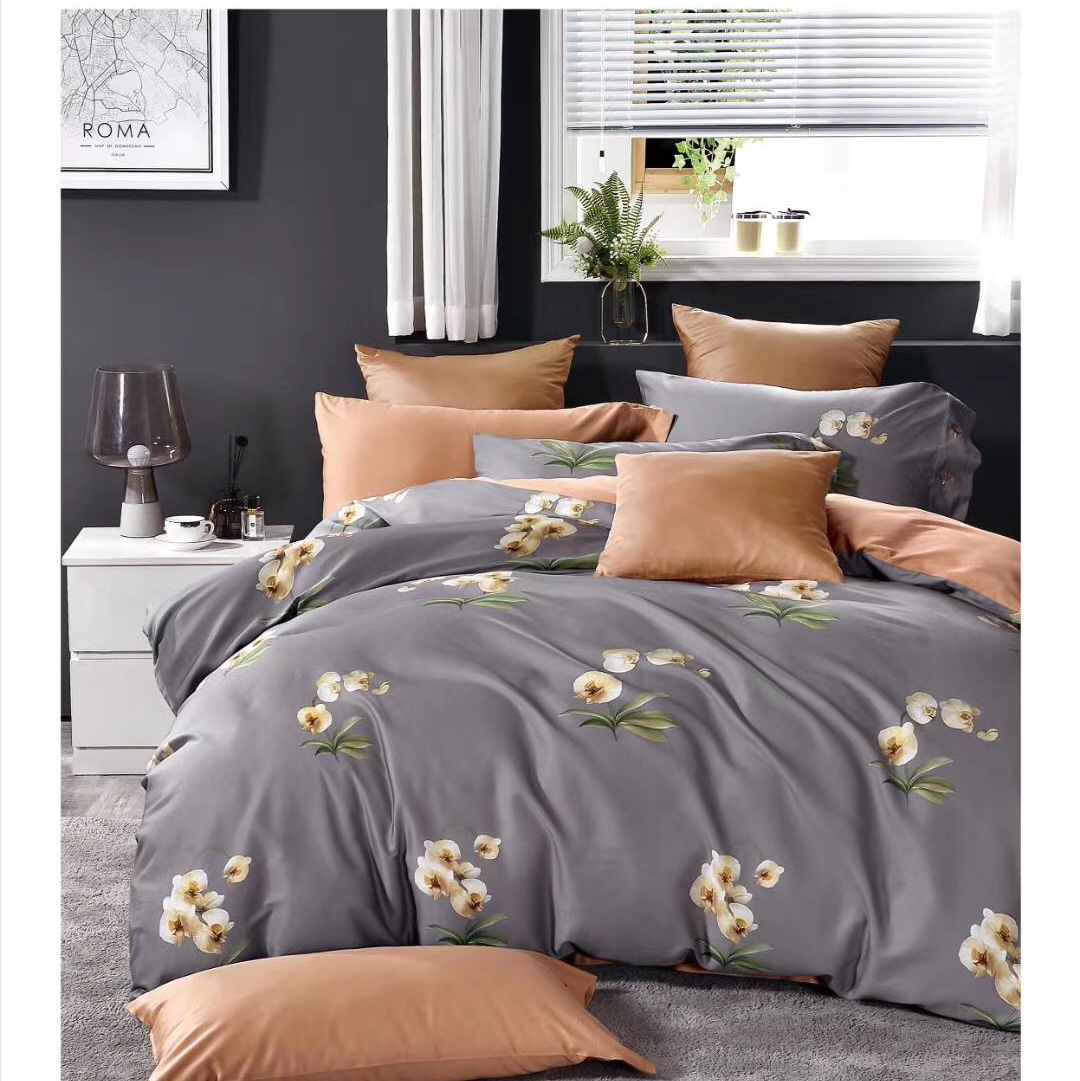 厂家直销新款高品质80支长绒棉四件套-添添真家纺