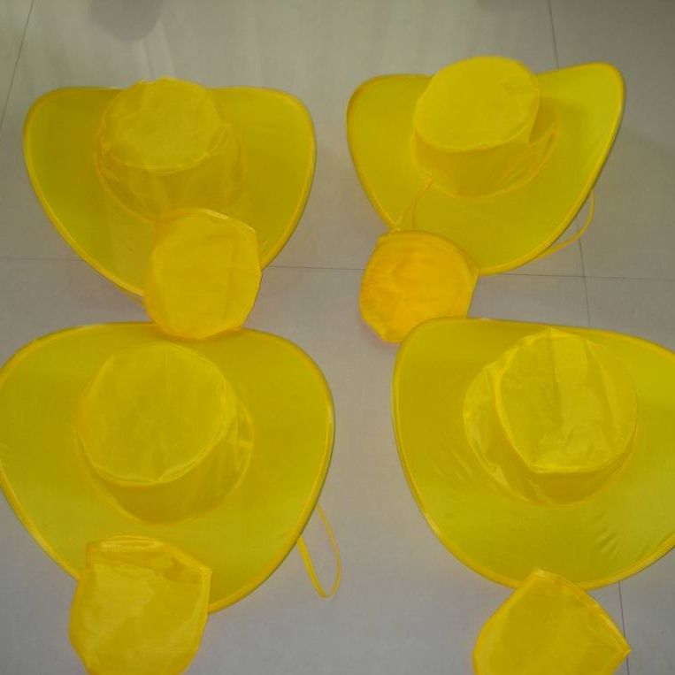 Custom-made cheap, portable and foldable denim hats pic 2