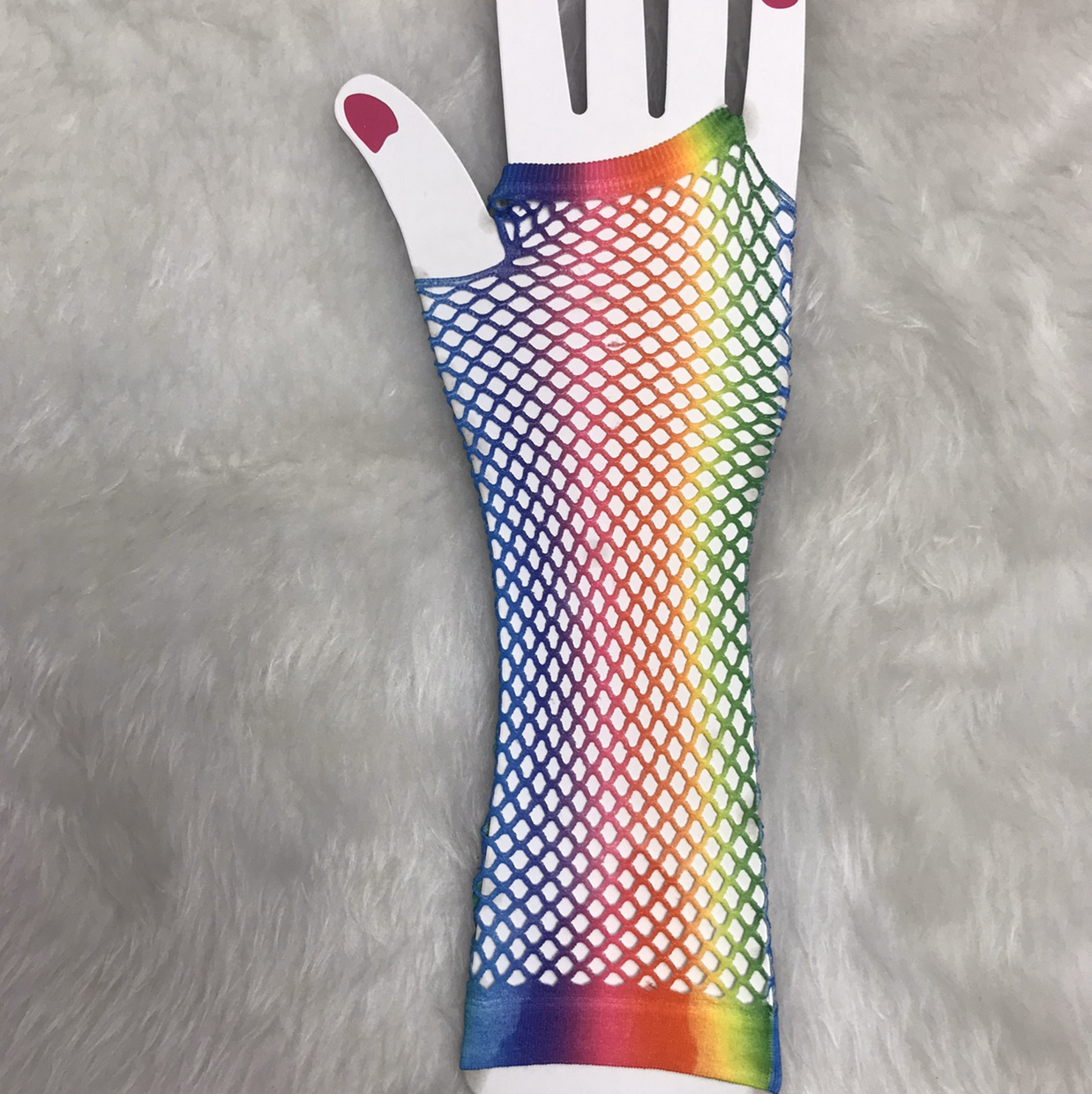 Fashionable personalized printed hollowed-out gloves thumbnail
