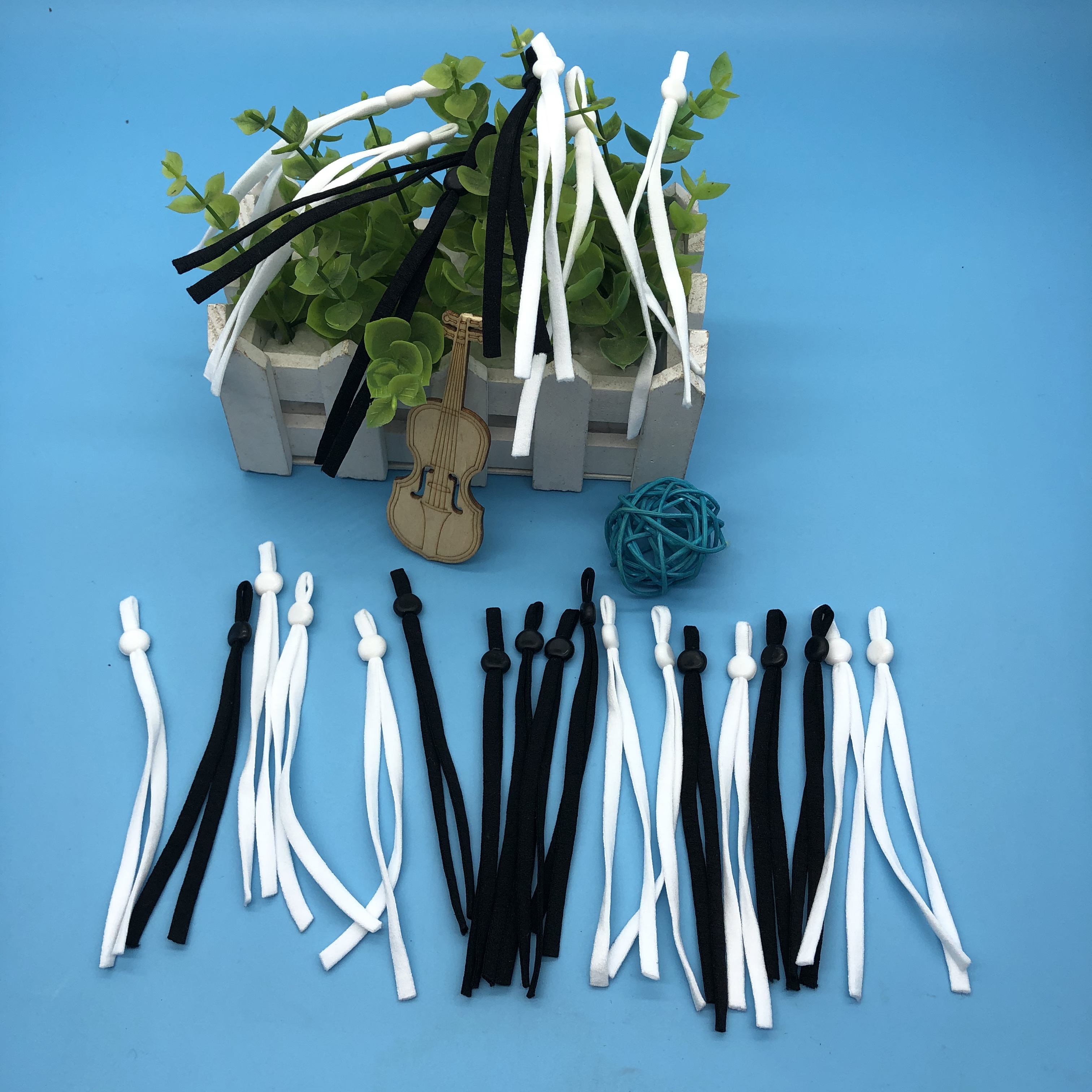 口罩绳白底实物图