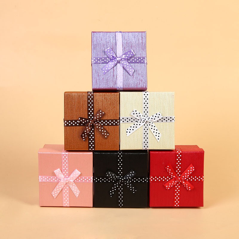 绸缎礼品盒长方形情人节蝴蝶结礼物包装盒 婚庆首饰礼品盒批发详情图7