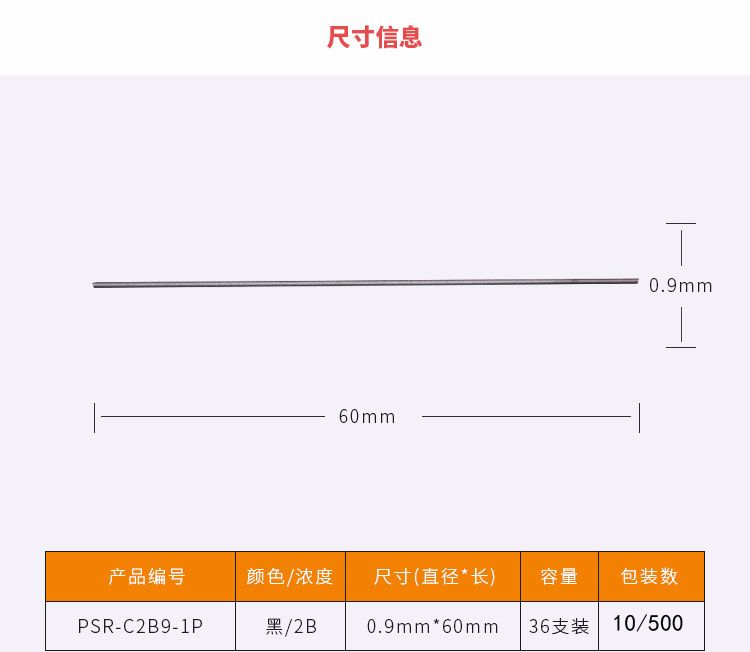 KOKUYO/ Guoyu PSR-C2B9-1P Campus Active lead Core (Coarse Core) detail image 5