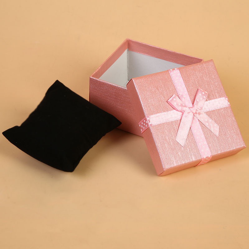 绸缎礼品盒长方形情人节蝴蝶结礼物包装盒 婚庆首饰礼品盒批发产品图