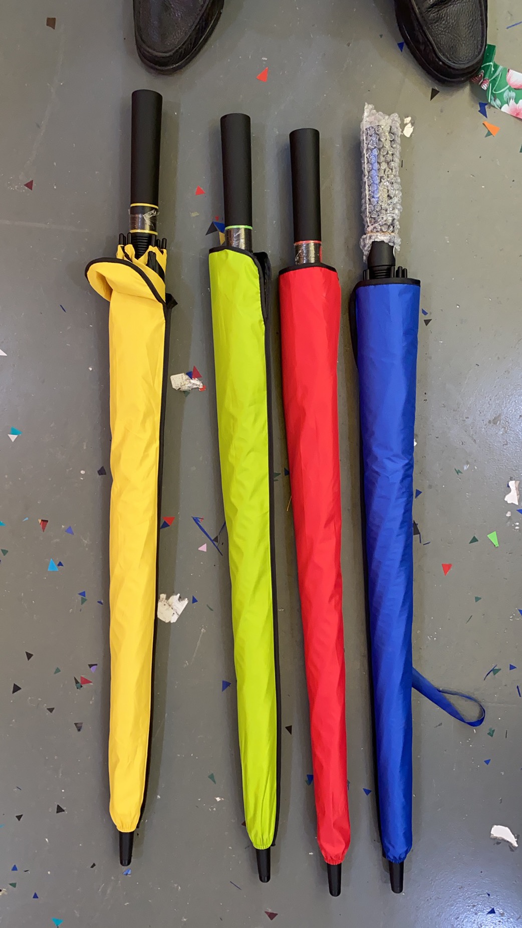 70/8K配色纤维黑胶自动伞细节图