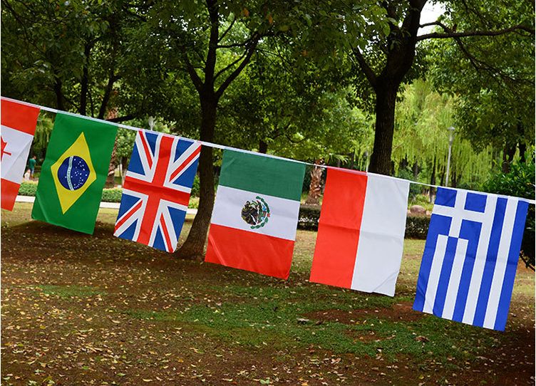 8号32面外国小彩旗世界串旗 世界杯各国旗帜吊旗定做 小红旗批发详情图6