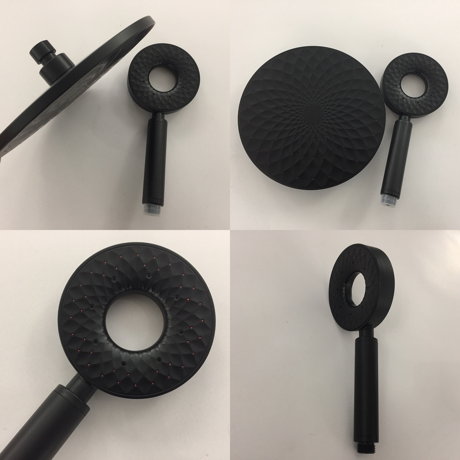 Factory direct sales of ABS shower overhead spray, multi-functional rain shower head, rotary overhead spray set details Picture