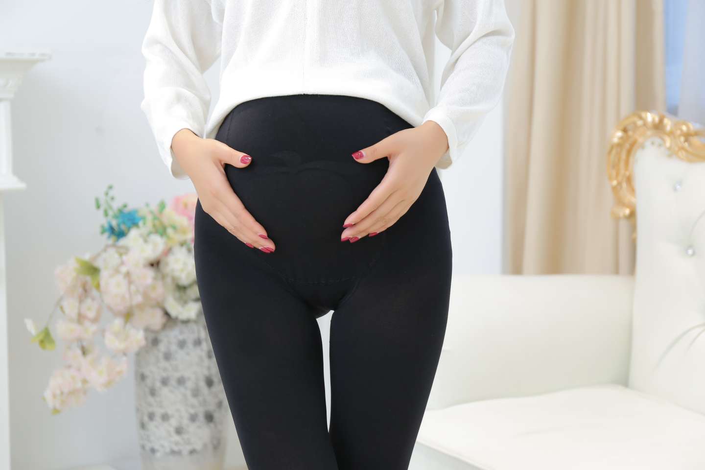 孕妇裤实物图