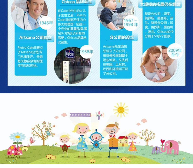 chicco智高意大利高端母婴进口新生婴幼儿安全护理小剪刀  蓝色详情图12