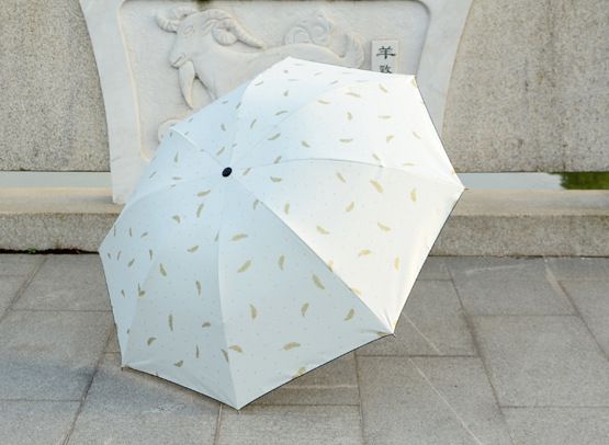 太阳伞雨伞遮阳伞 晴雨两用三折伞 紫外线防晒黑胶伞详情图1