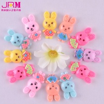 Manufacturers direct diy mobile phone accessories color rabbit resin accessories children hair accessories wholesale