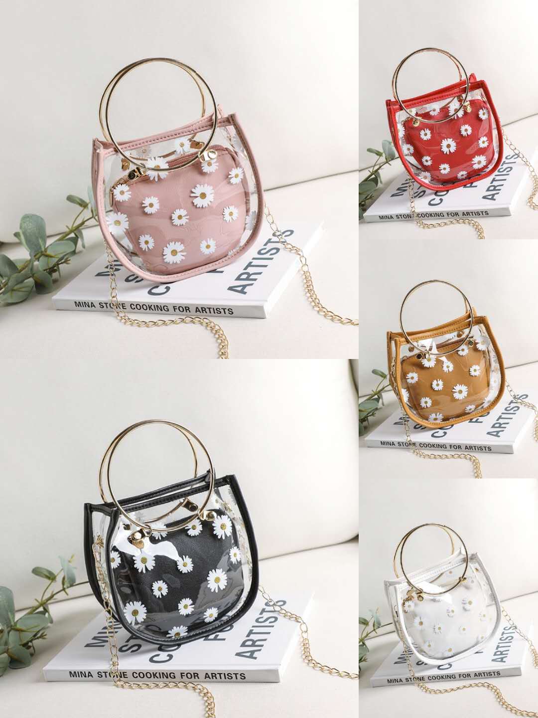 一件代发2020夏秋新款韩版潮流时尚印花透明果冻包单肩斜挎女包包