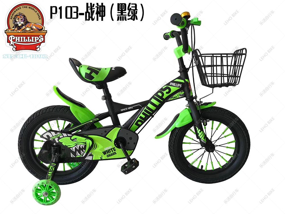12寸战神儿童自行车带车篮