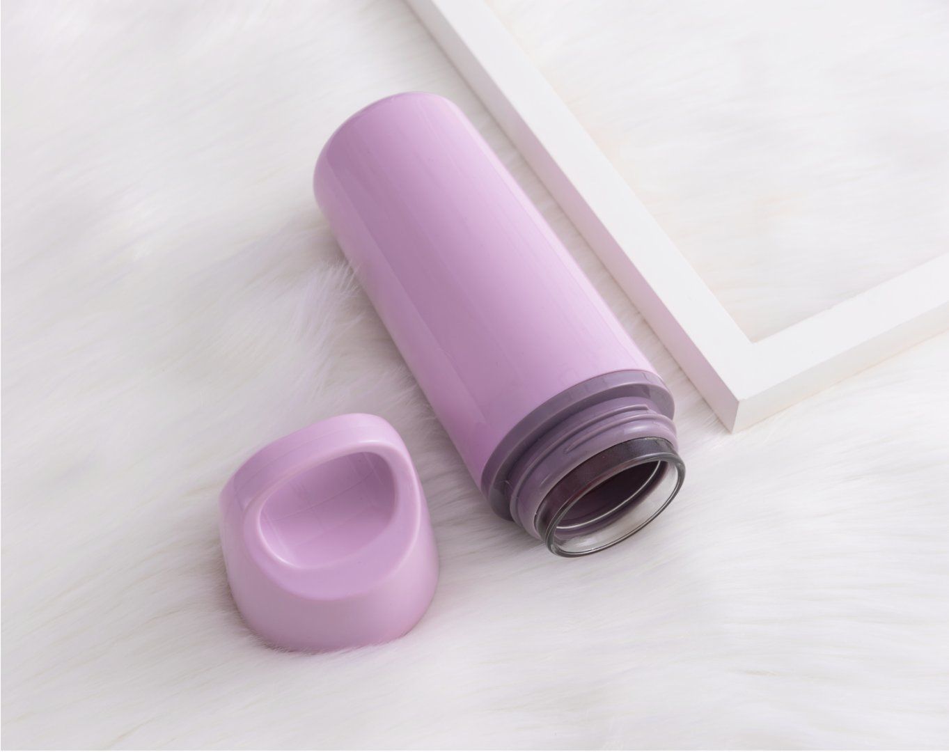 New double-layer portable plastic shell glass cup, anti-drop water cup, office water cup, household drinking cup, creative cup, men's and women's water cup, 480ml undefined