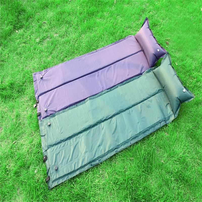 JUNGLE KING单人对折带枕自动气垫防潮垫海绵垫可拼接野营地垫详情图3