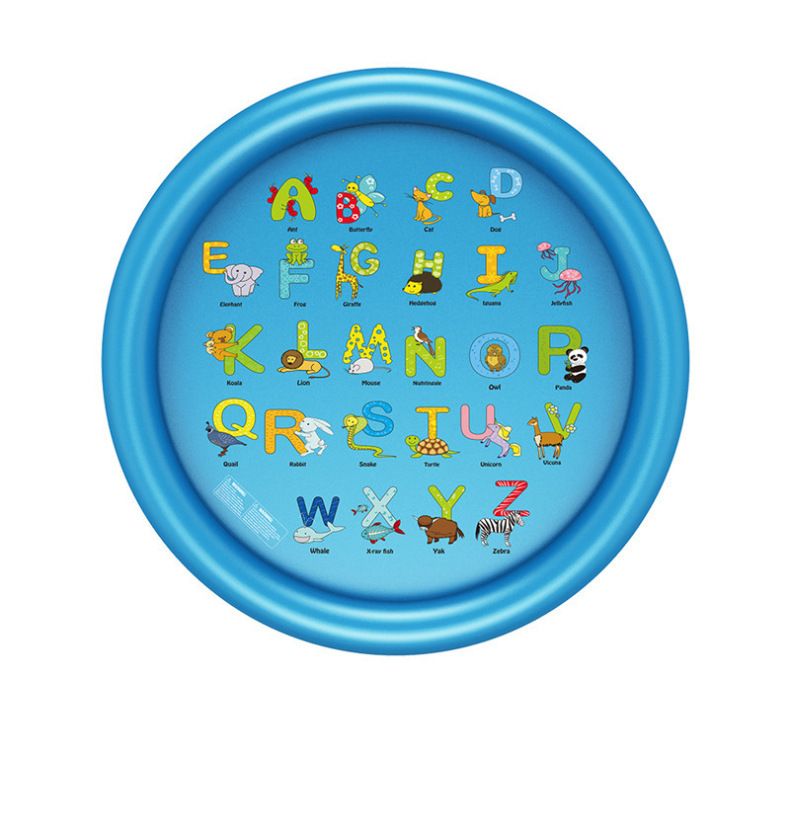 夏季儿童玩水戏水沙滩垫草坪玩具喷水池充气大坐垫戏水垫100cm细节图