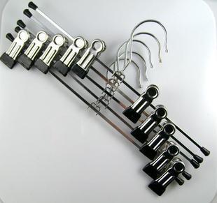 高档不锈钢裤夹 强力防滑裤架 裤衣夹 伸缩衣架产品图