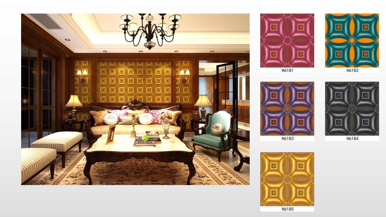 Wallpaper, PVCwallpaper, PVC waterproof wallpaper, 3D PVCwallpaper wall cover detail image 9