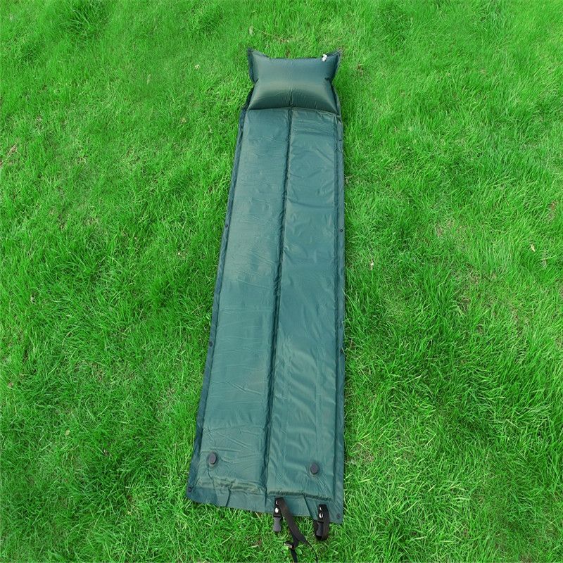JUNGLE KING单人对折带枕自动气垫防潮垫海绵垫可拼接野营地垫详情5