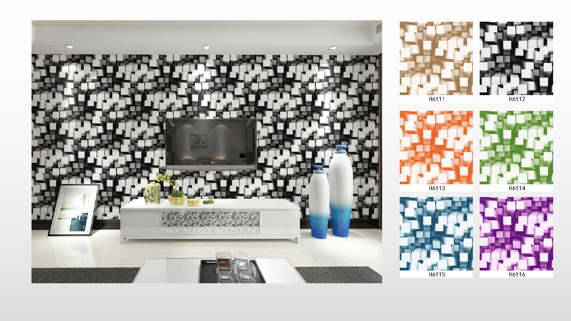 Wallpaper, PVCwallpaper, PVC waterproof wallpaper, 3D PVCwallpaper wall cover detail image 14
