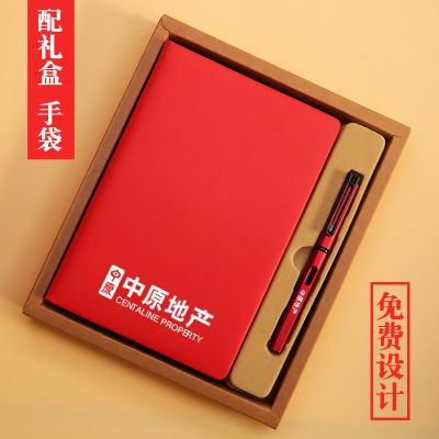 Kailushi Gift Pen Industry Office Manufacturer customizes A5 notebooks, creative PU leather surface notebooks, business office diary notebook sets, and logos details Picture