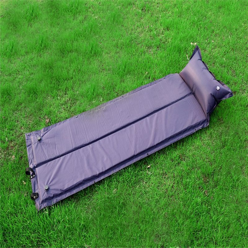 JUNGLE KING单人对折带枕自动气垫防潮垫海绵垫可拼接野营地垫详情2