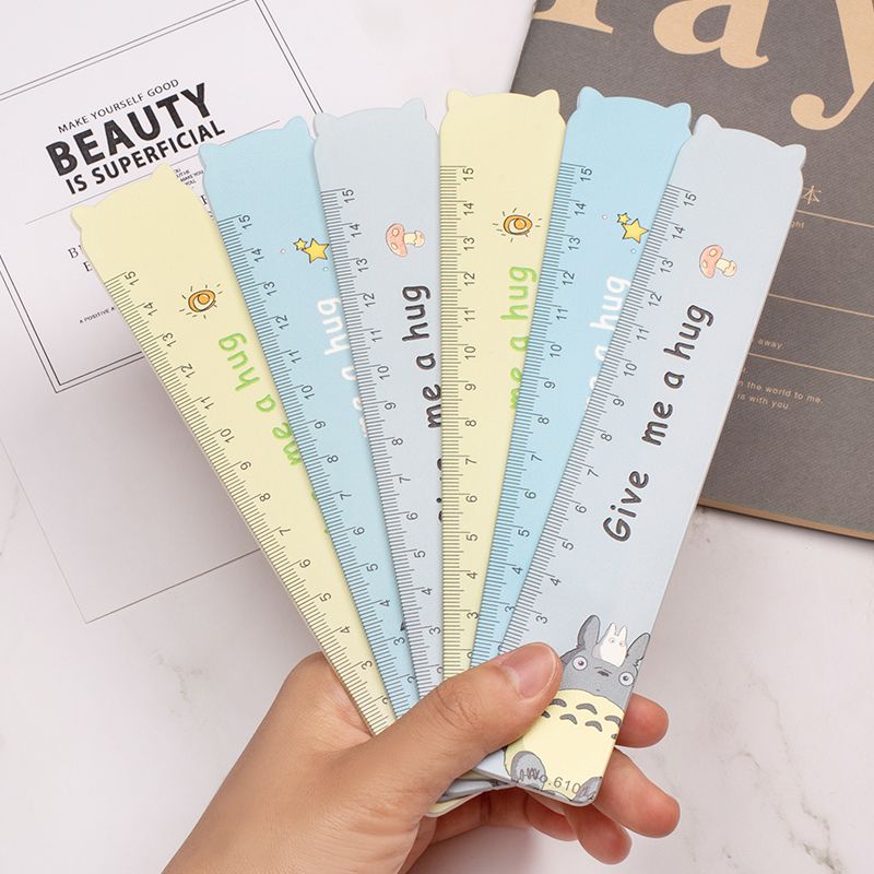 Fulejia 6101 Cartoon Ruler 15cm, a creative and cute ruler for children, a student drawing ruler for learning