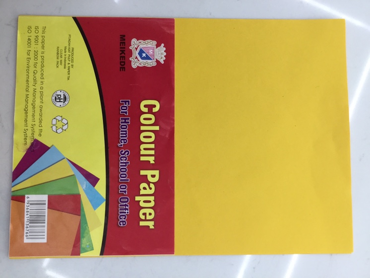 Gold printed paper