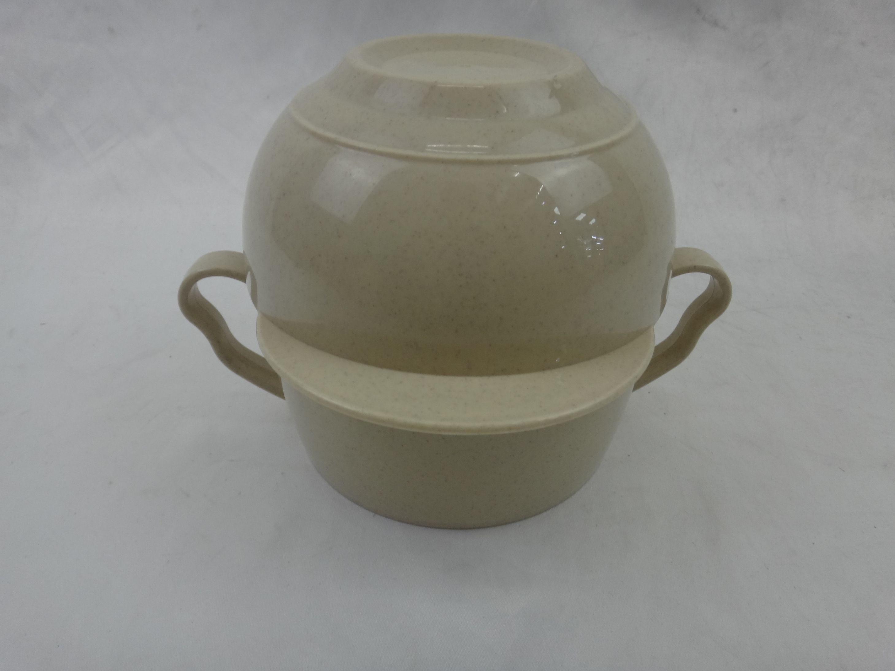 DF99093 Auchan Meal Cup Fast food cup 304 stainless steel plastic lunch box bento box wheat straw tableware meal cup wholesale DF TRADING HOUSE