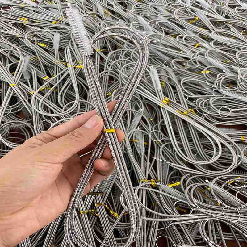 现货批发  钢丝冰箱疏通器弹簧排水孔家用水管疏产品图