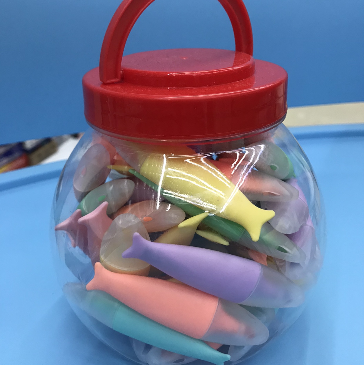Candy canning mini highlighter fish shape