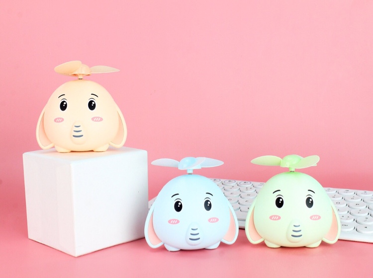 Cartoon elephant mini fan Portable small fan