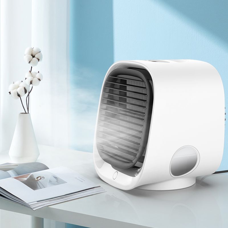 2020 New Mini water-cooled fan, humidifying night light, multi-functional USB desktop cooling fan detail image 6