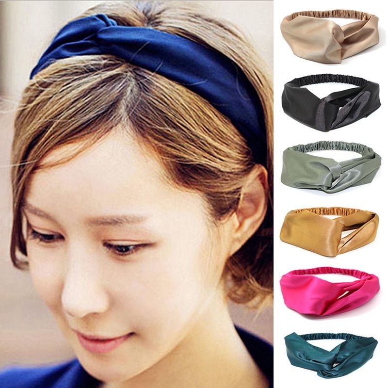 New style hair accessories, women's cross-fabric hair bands, Korean beauty and sports hair ties, hair bands, short hair headwear manufacturer wholesale