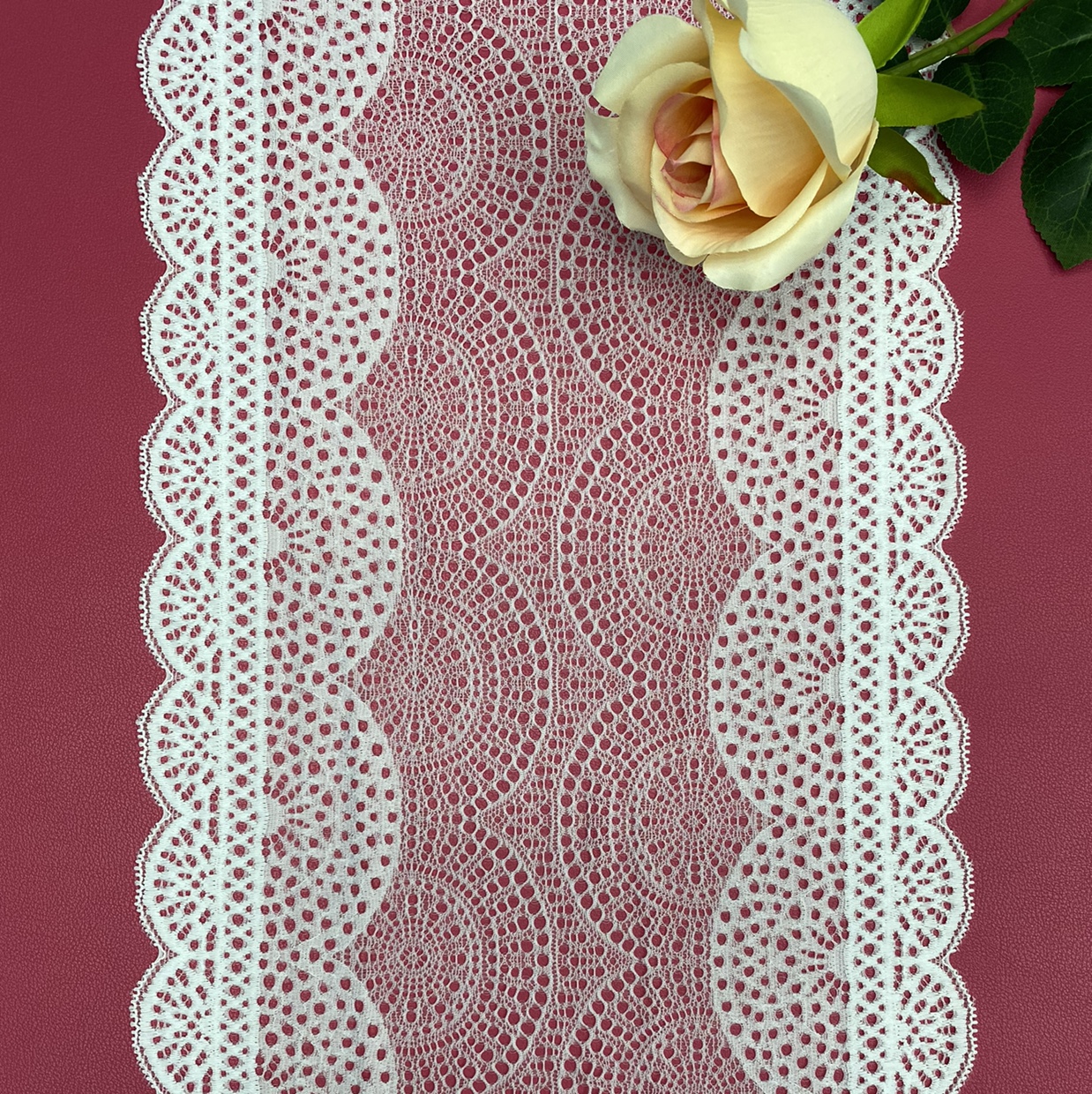 LD0670(24CM width) Lace trim, elastic lace, non-elastic lace, eyelash lace, lace fabric, clothing accessories, new style lace