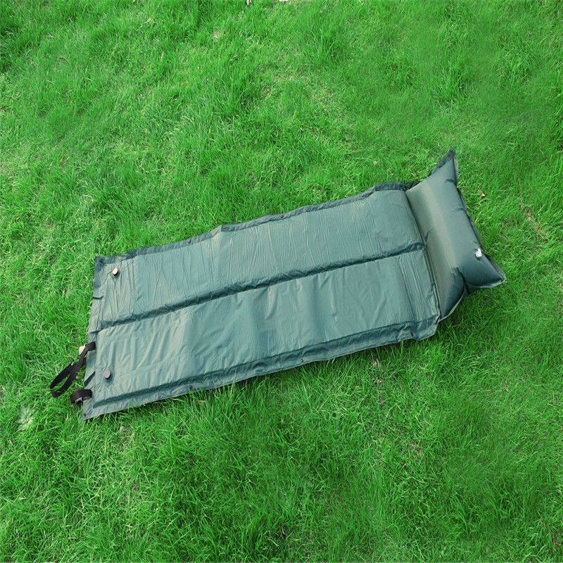 JUNGLE KING单人对折带枕自动气垫防潮垫海绵垫可拼接野营地垫详情4