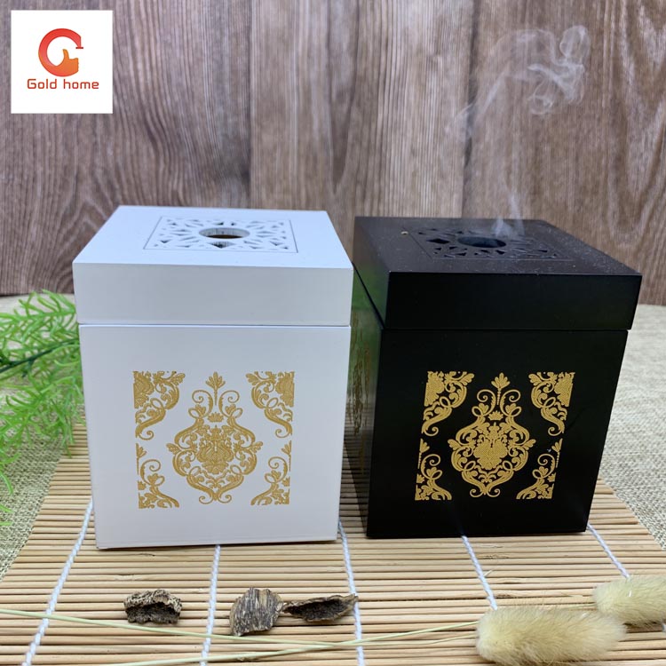 Wholesale household Bakhoor Arabic wood incense burner, color matching thumbnail