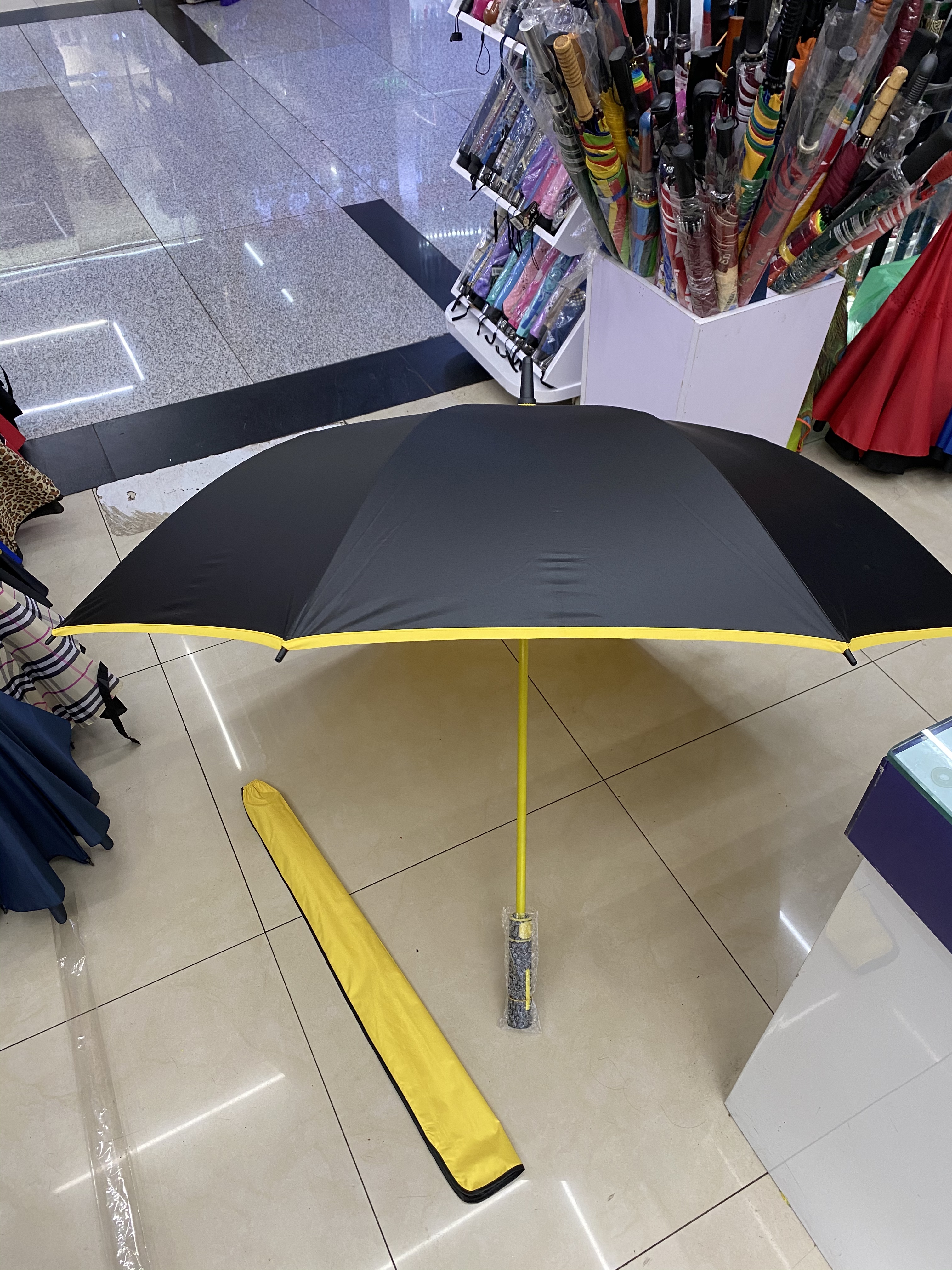 70/8K配色纤维黑胶自动伞详情图10