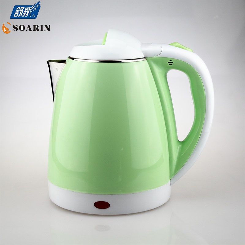 Domestic sales Chinese in-stock Shuxiang brand SX-8218A double-layer anti-scald stainless steel electric kettle, anti-dry burning automatic power-off kettle details Picture