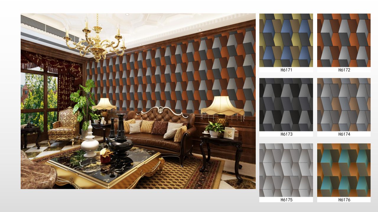 Wallpaper, PVCwallpaper, PVC waterproof wallpaper, 3D PVCwallpaper wall cover detail image 8