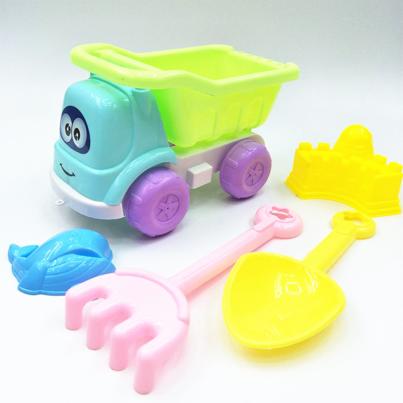 新款沙滩车套装 决明子儿童塑料翻斗车模型 沙滩池玩具 8295-34细节图