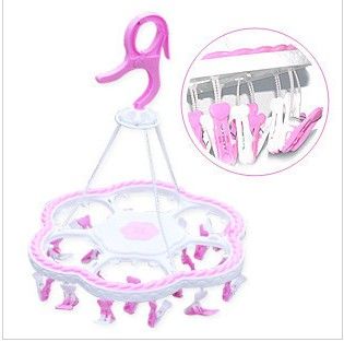 衣架/塑料衣架/晾衣架白底实物图