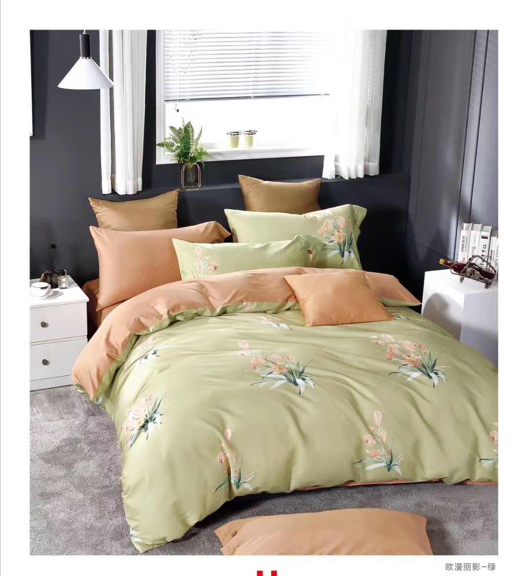 厂家直销新款高品质80支长绒棉四件套-添添真家纺详情2